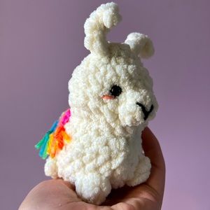 Crochet mini llama